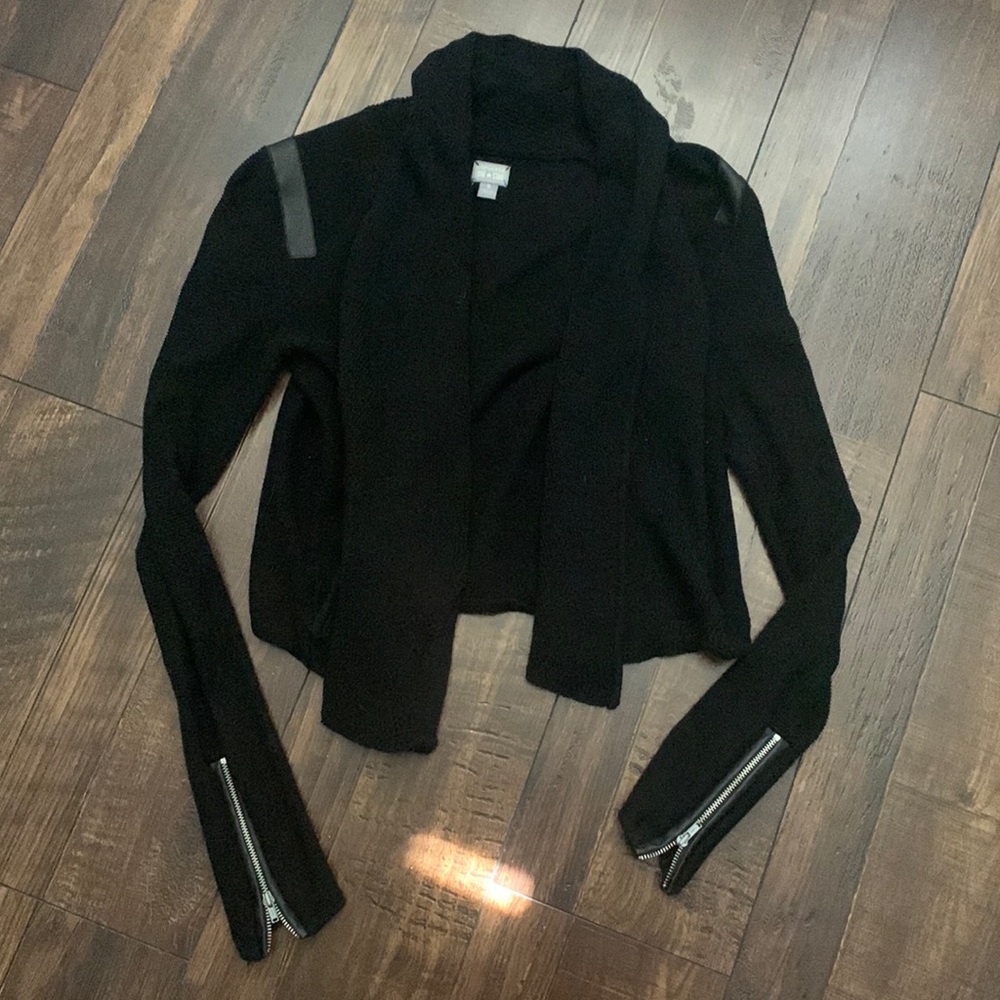 Converse one star size small crop cardigan